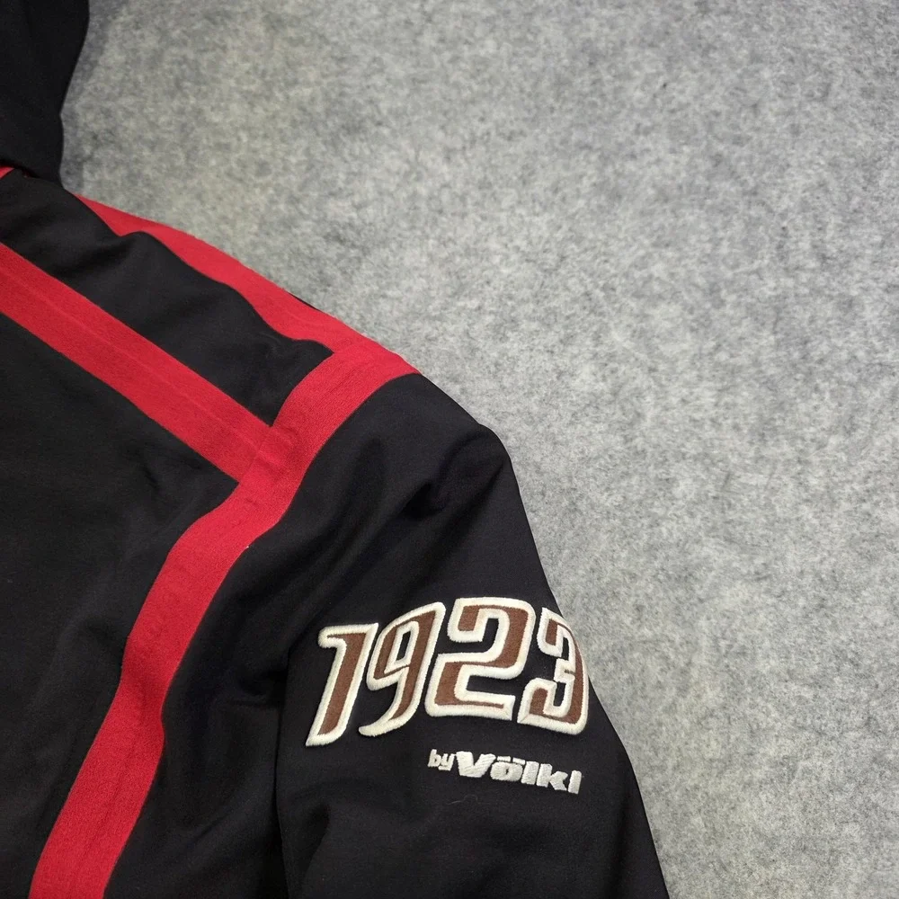 Volkl Motiontex Jacket Mens Medium Black Hooded Ski Waterproof Insulated Pockets
